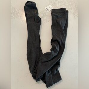 Charcoal Bonpoint Pointelle Tights - Sz 36